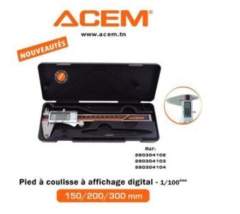 PIED A COULISSE AFFICHAGE DIGITAL ACEM