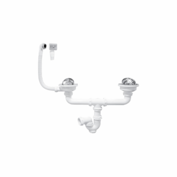 VIDANGE EVIER INOX A PANIER 90 DOUBLE EJIM
