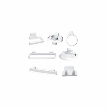 KIT ACCESSOIRES SALLE DE BAIN PLASTIQUE 7PCS LP