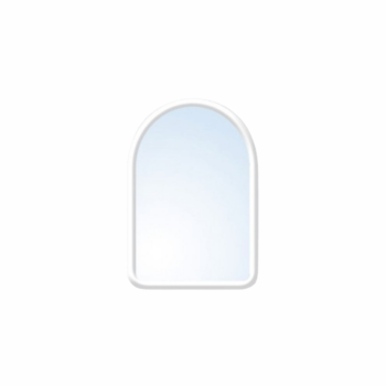 MIROIR DEMI ROND BLANC LP